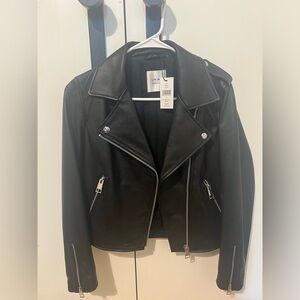 NWT 100% Leather Moto Jacket - Brand LTH JKT